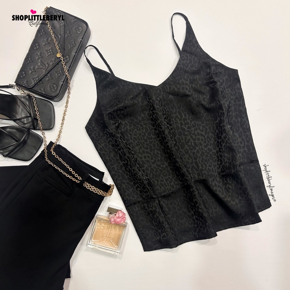 Banana Republic Animal Print Jacquard Classic Camisole